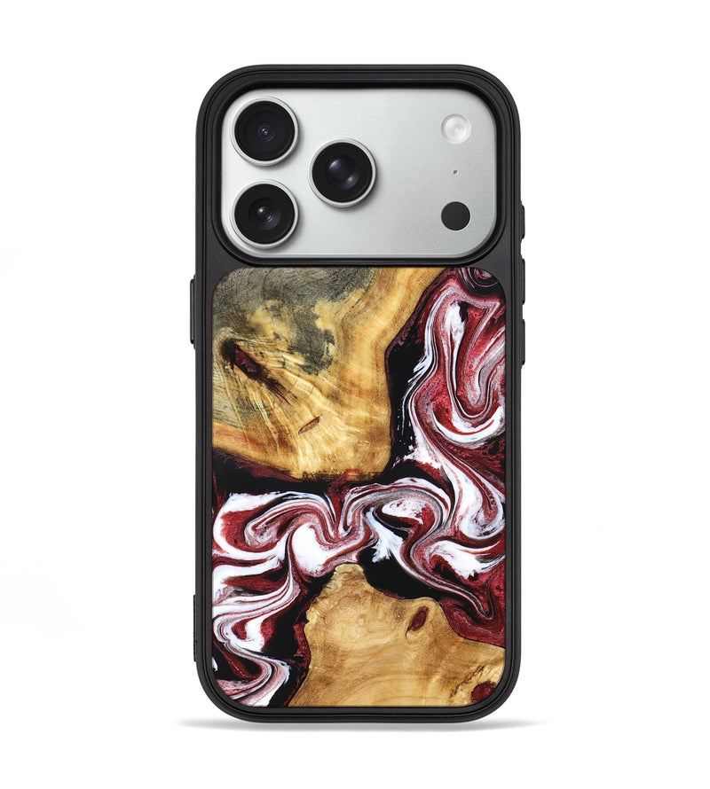 iPhone 18 Pro Wood Phone Case - Alethea (Red, 832133)