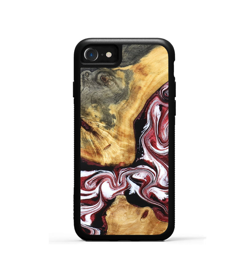iPhone SE Wood Phone Case - Alethea (Red, 832133)