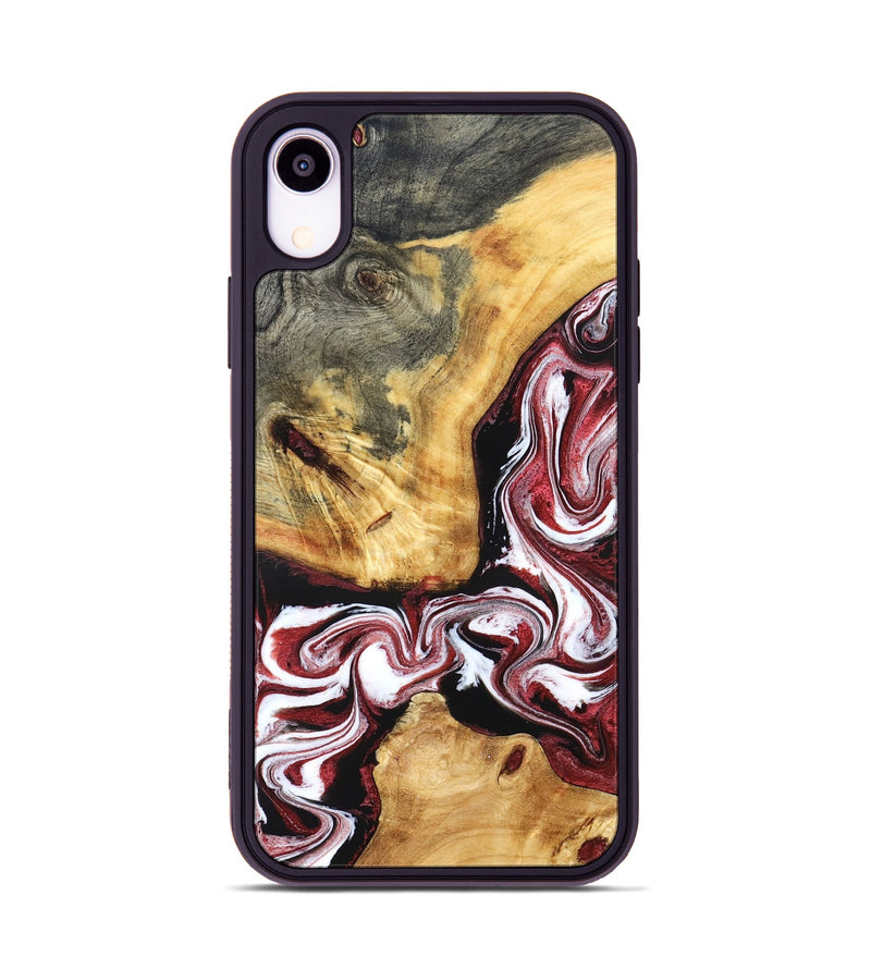 iPhone Xr Wood Phone Case - Alethea (Red, 832133)