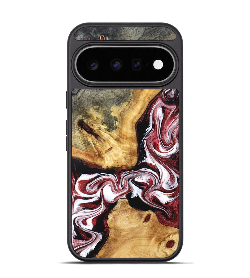 Pixel 11 Pro Wood Phone Case - Alethea (Red, 832133)