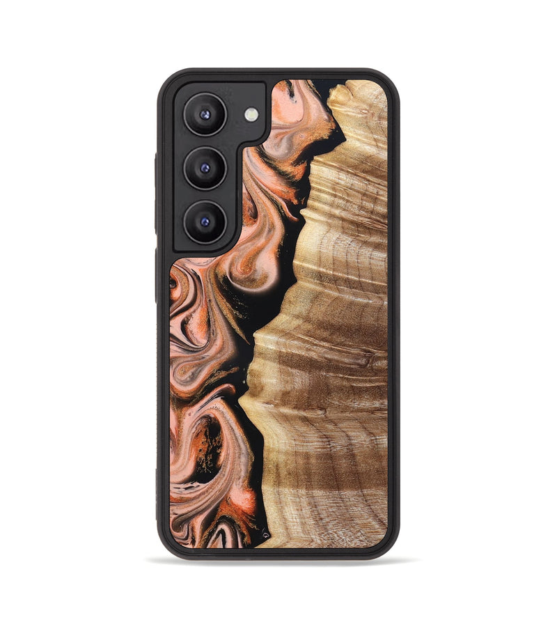 Galaxy S23 Wood Phone Case - Deshawn (Red, 832134)