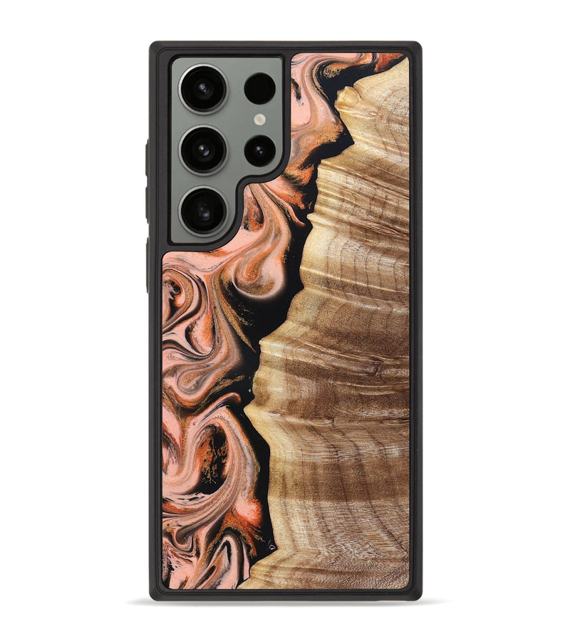 Galaxy S23 Ultra Wood Phone Case - Deshawn (Red, 832134)
