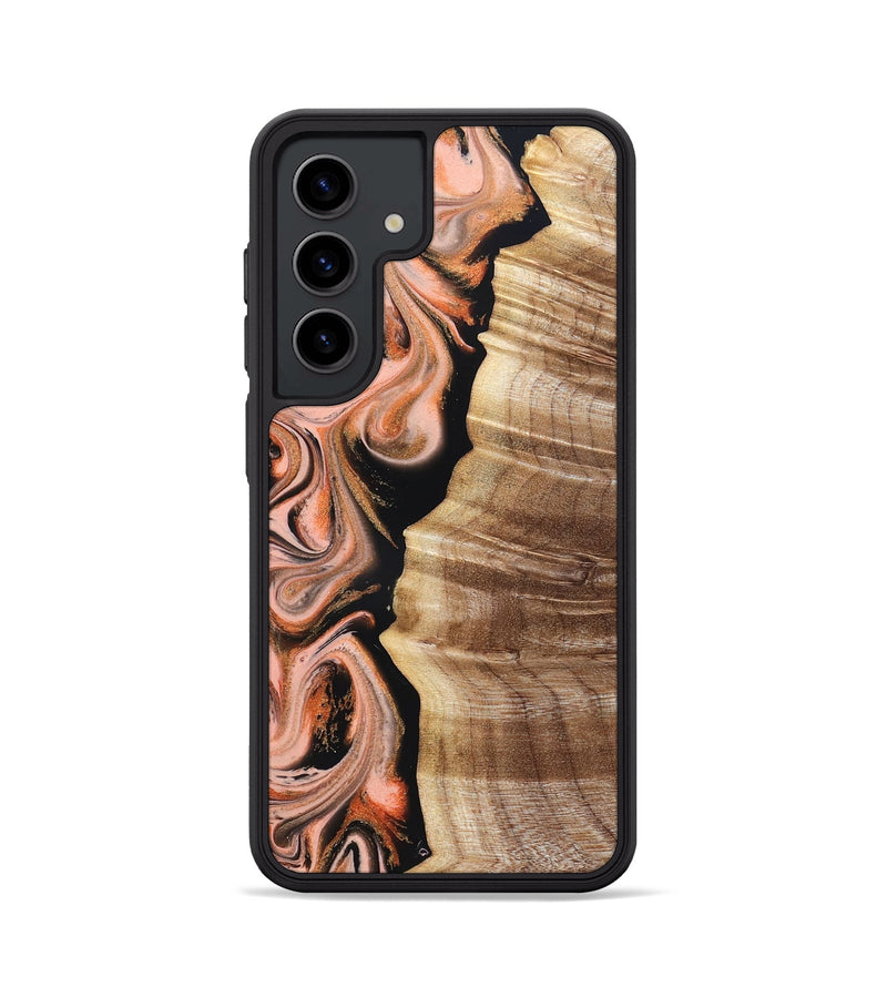 Galaxy S24 Wood Phone Case - Deshawn (Red, 832134)