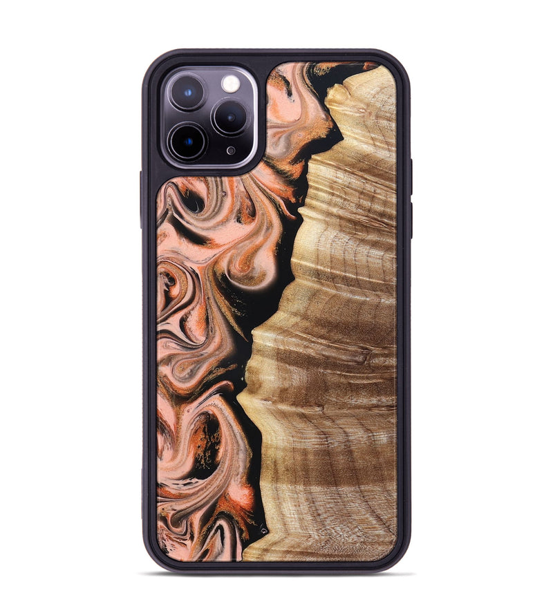 iPhone 11 Pro Max Wood Phone Case - Deshawn (Red, 832134)