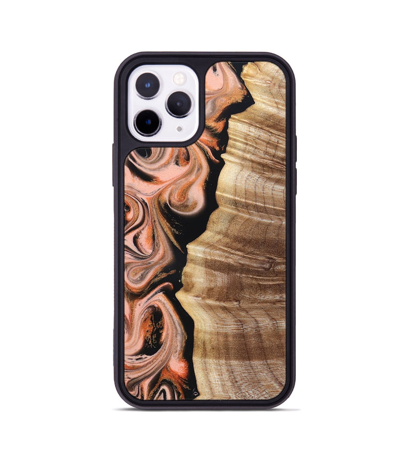 iPhone 11 Pro Wood Phone Case - Deshawn (Red, 832134)