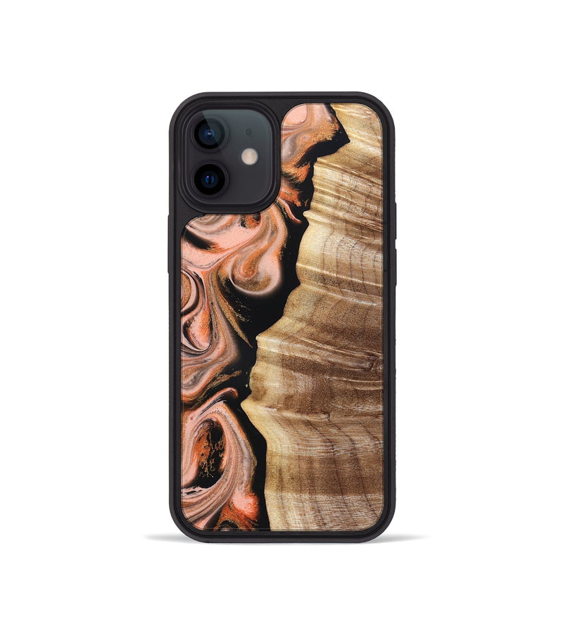 iPhone 12 mini Wood Phone Case - Deshawn (Red, 832134)