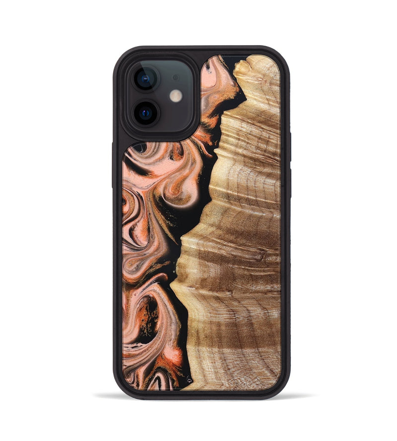 iPhone 12 Wood Phone Case - Deshawn (Red, 832134)