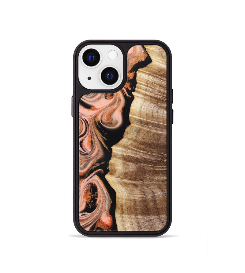 iPhone 13 mini Wood Phone Case - Deshawn (Red, 832134)