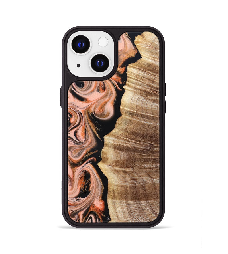 iPhone 13 Wood Phone Case - Deshawn (Red, 832134)