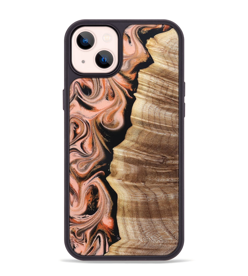 iPhone 14 Plus Wood Phone Case - Deshawn (Red, 832134)