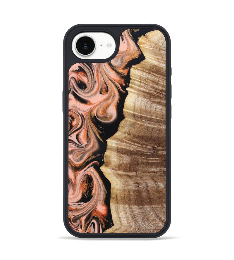 iPhone 16e Wood Phone Case - Deshawn (Red, 832134)