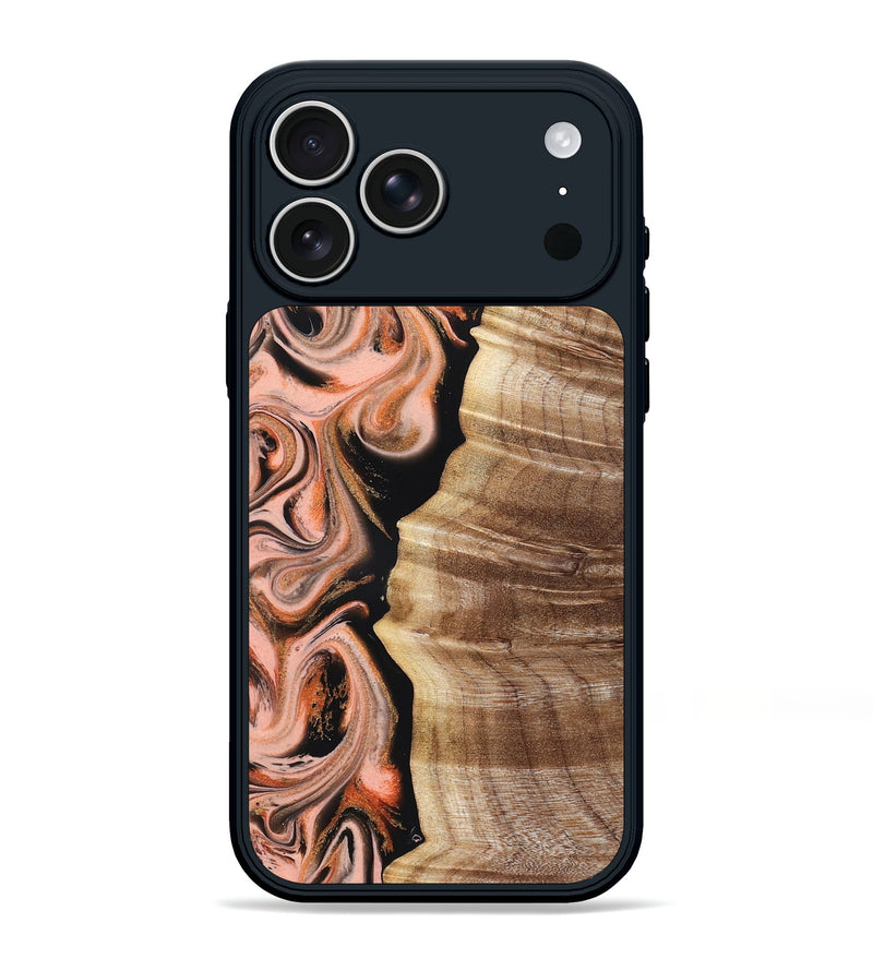 iPhone 17 Pro Max Wood Phone Case - Deshawn (Red, 832134)