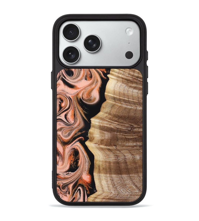 iPhone 18 Pro Max Wood Phone Case - Deshawn (Red, 832134)