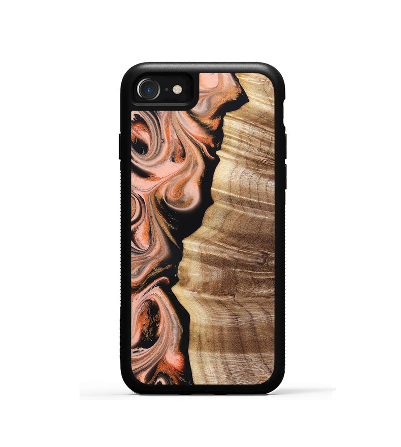 iPhone SE Wood Phone Case - Deshawn (Red, 832134)