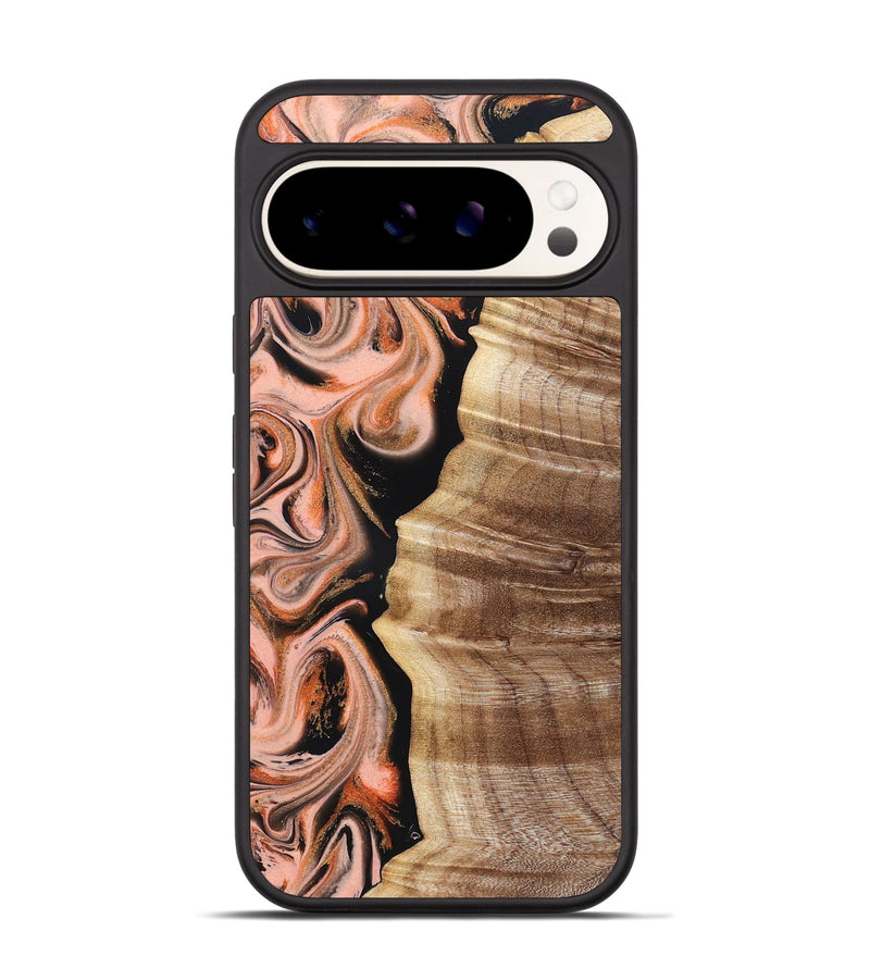 Pixel 9 Pro Wood Phone Case - Deshawn (Red, 832134)