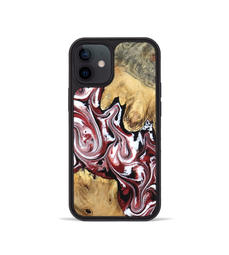 iPhone 12 mini Wood Phone Case - Zoie (Red, 832135)
