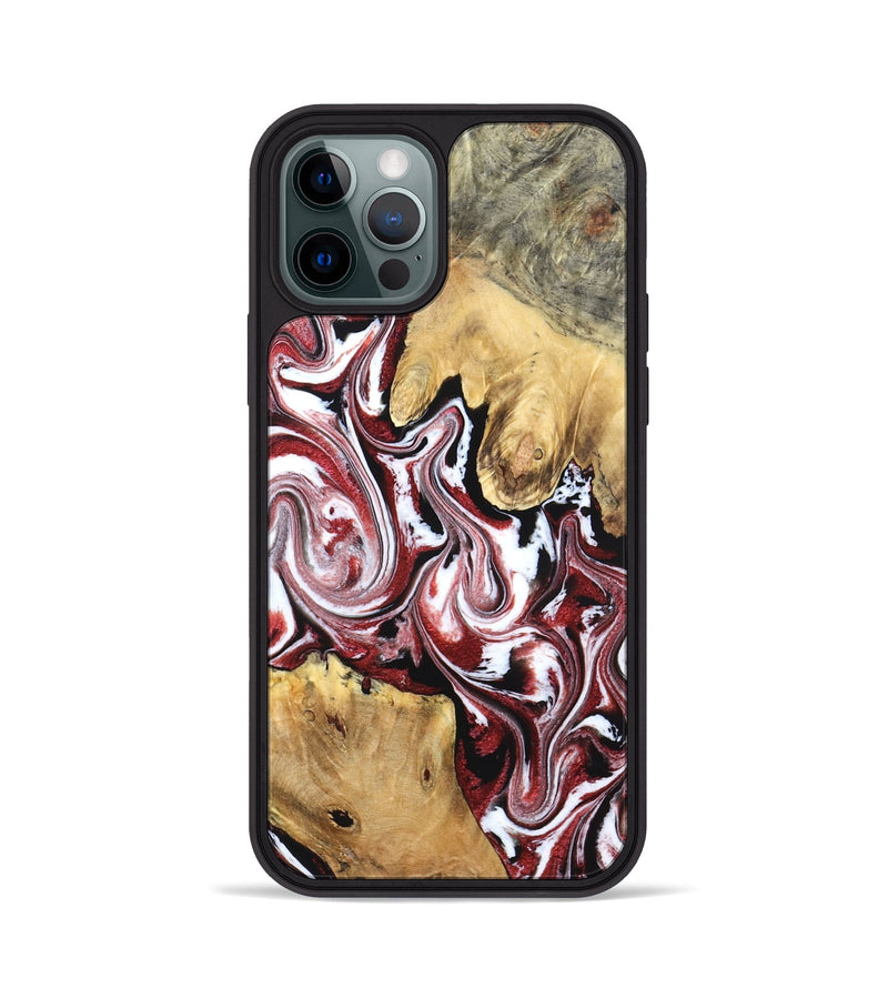 iPhone 12 Pro Wood Phone Case - Zoie (Red, 832135)