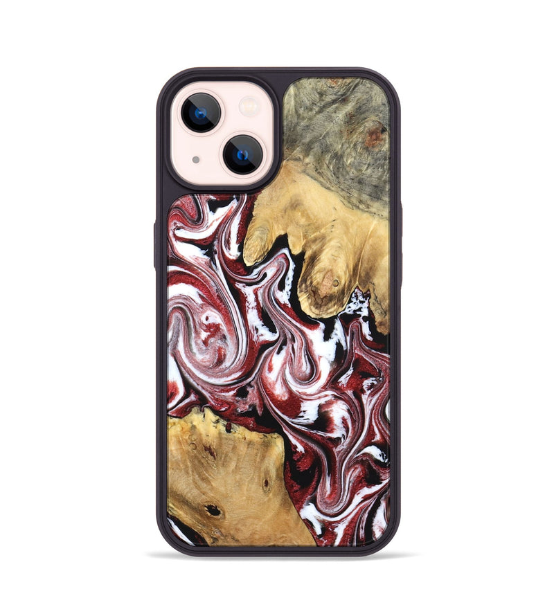 iPhone 14 Wood Phone Case - Zoie (Red, 832135)