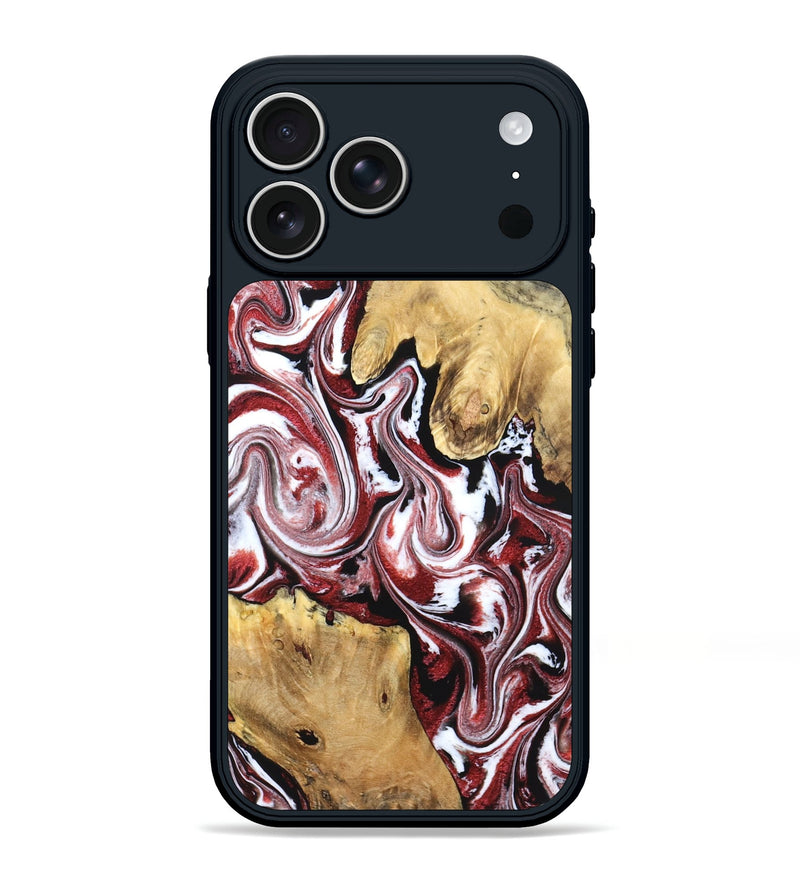 iPhone 17 Pro Max Wood Phone Case - Zoie (Red, 832135)