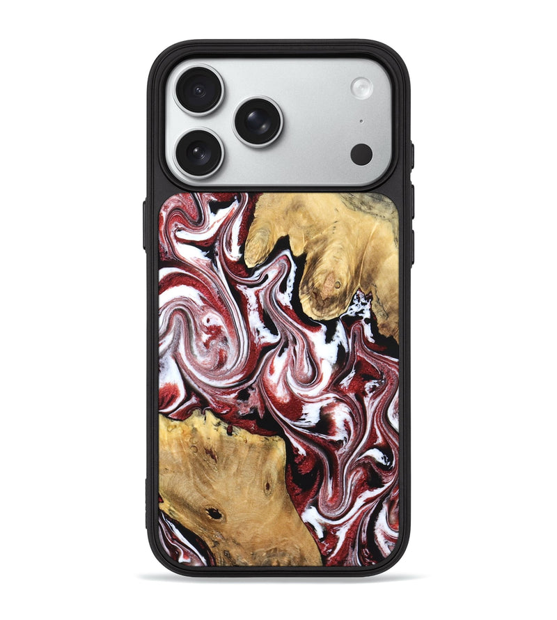 iPhone 18 Pro Max Wood Phone Case - Zoie (Red, 832135)