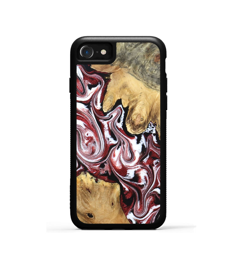 iPhone SE Wood Phone Case - Zoie (Red, 832135)
