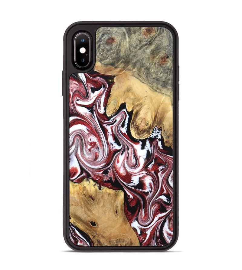 iPhone Xs Max Wood Phone Case - Zoie (Red, 832135)