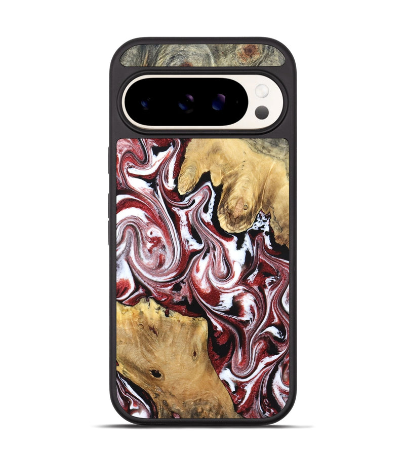 Pixel 9 Wood Phone Case - Zoie (Red, 832135)