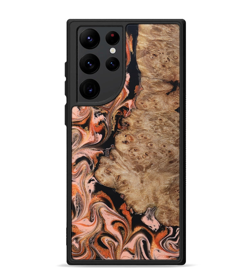 Galaxy S22 Ultra Wood Phone Case - Ayla (Red, 832136)