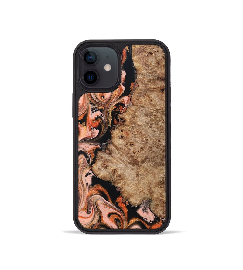 iPhone 12 mini Wood Phone Case - Ayla (Red, 832136)