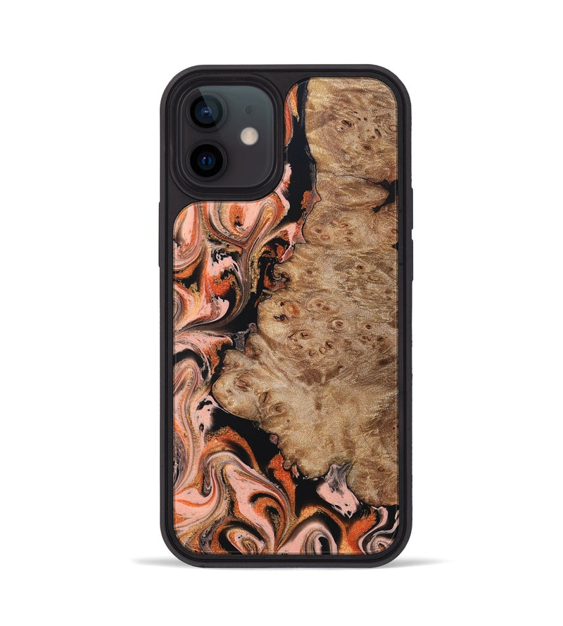 iPhone 12 Wood Phone Case - Ayla (Red, 832136)