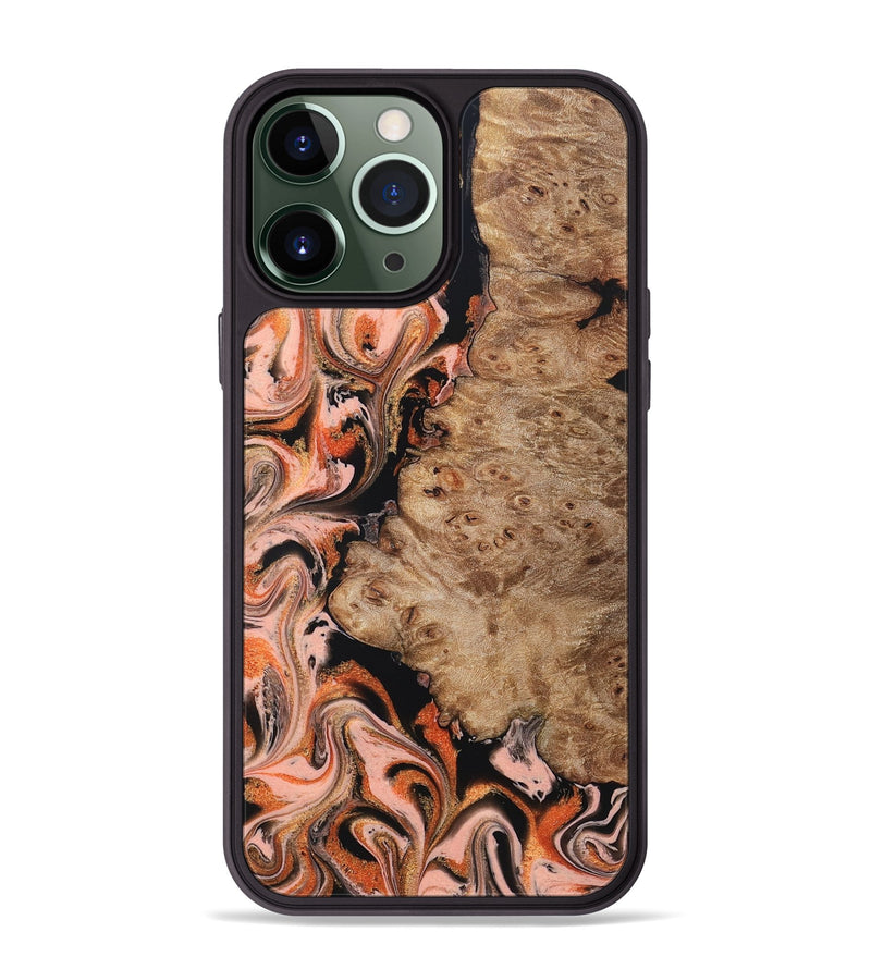 iPhone 13 Pro Max Wood Phone Case - Ayla (Red, 832136)