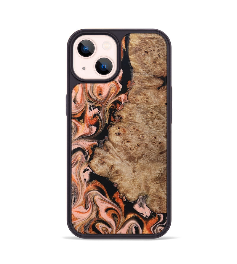 iPhone 14 Wood Phone Case - Ayla (Red, 832136)