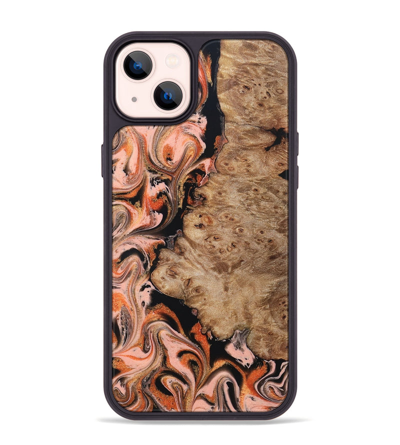iPhone 14 Plus Wood Phone Case - Ayla (Red, 832136)