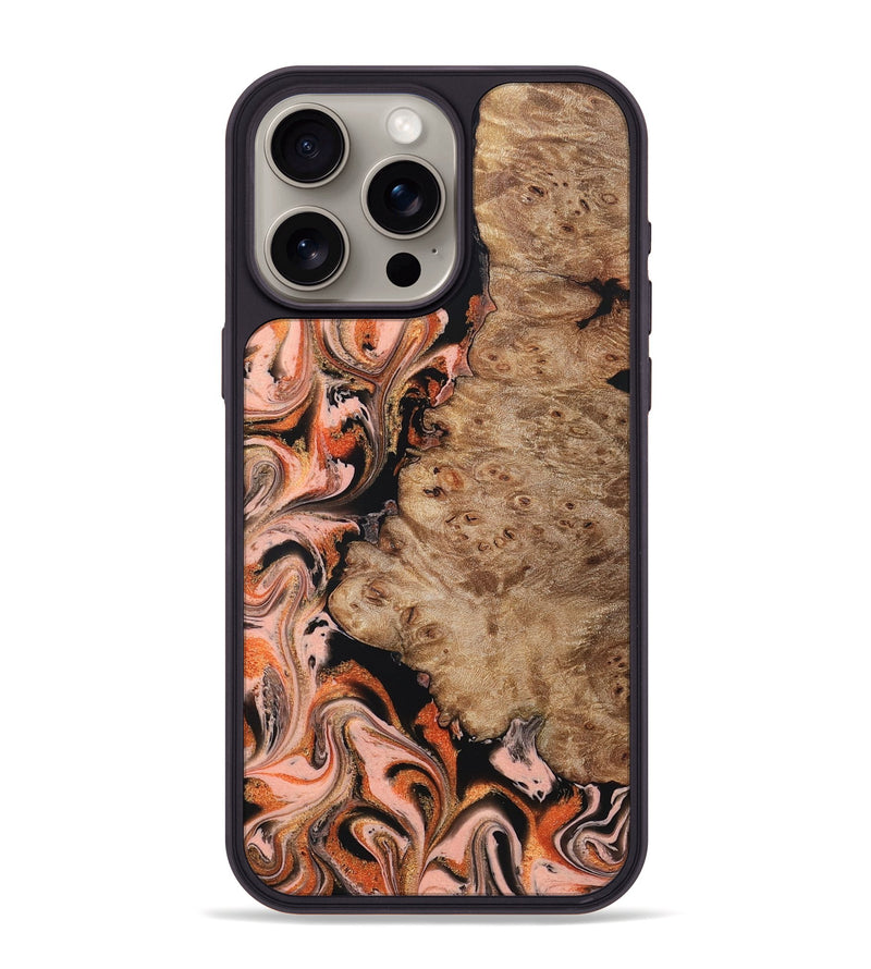 iPhone 15 Pro Max Wood Phone Case - Ayla (Red, 832136)