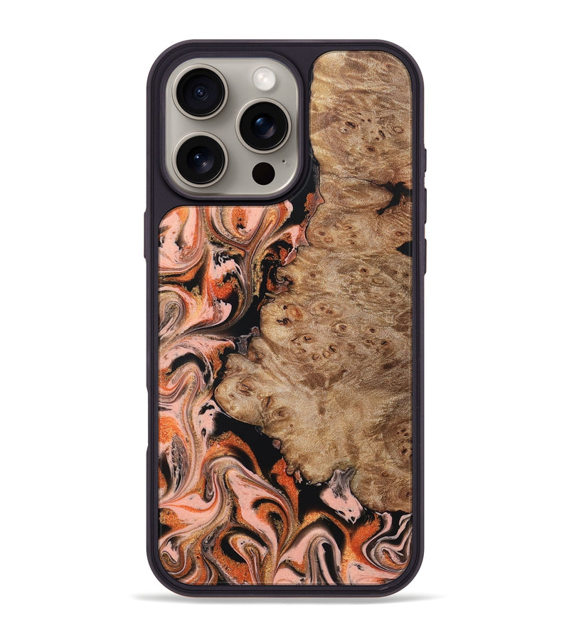 iPhone 16 Pro Max Wood Phone Case - Ayla (Red, 832136)