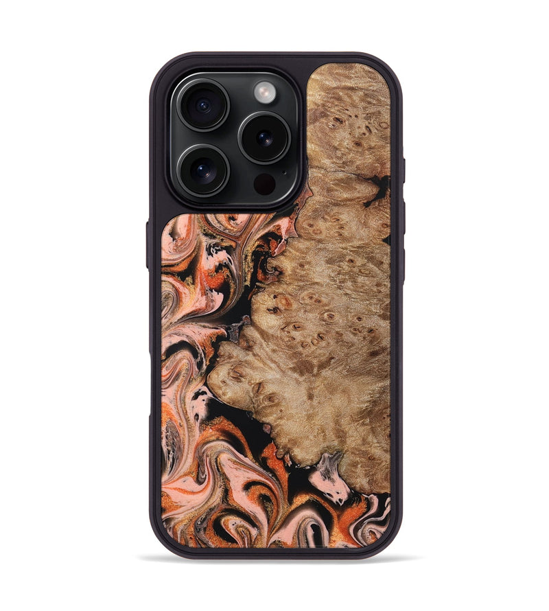 iPhone 16 Pro Wood Phone Case - Ayla (Red, 832136)