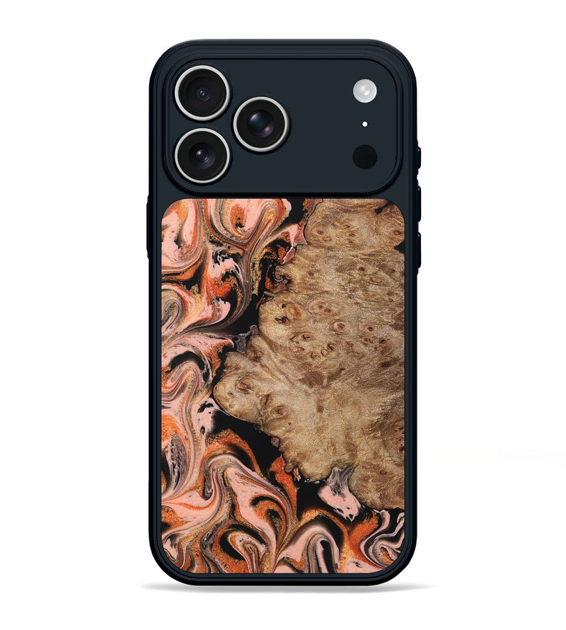 iPhone 17 Pro Max Wood Phone Case - Ayla (Red, 832136)