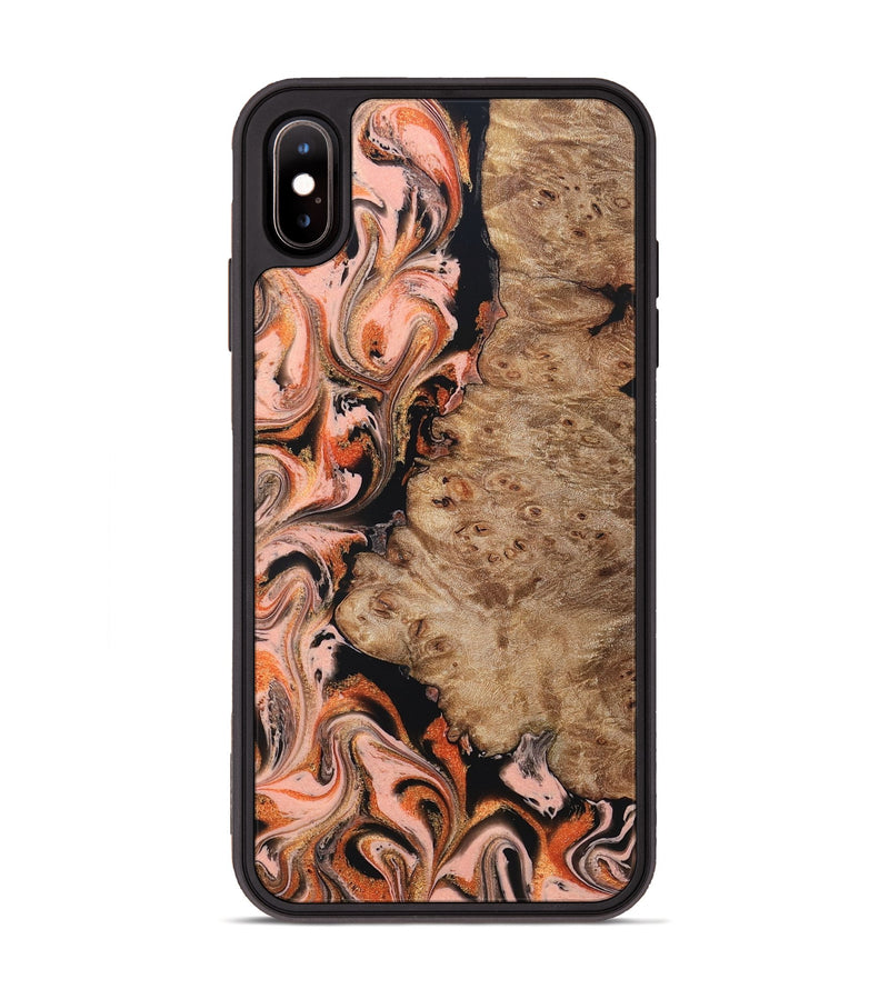 iPhone Xs Max Wood Phone Case - Ayla (Red, 832136)