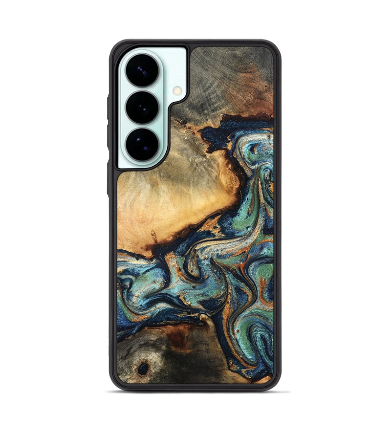 Galaxy S26 Plus Wood Phone Case - June (Teal & Gold, 832148)