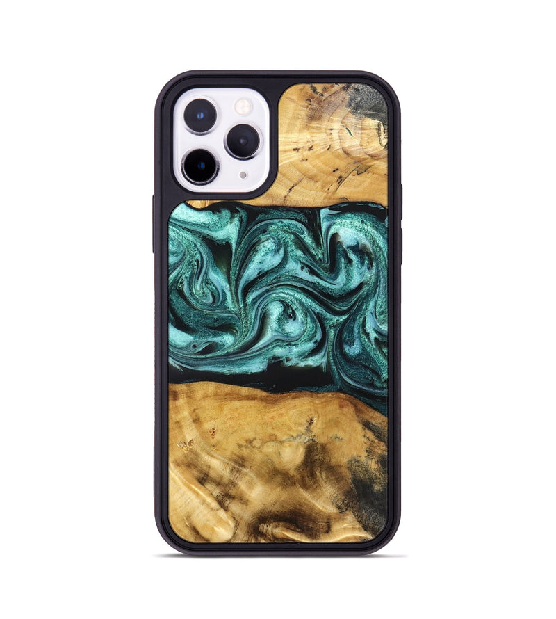 iPhone 11 Pro Wood Phone Case - Osman (Green, 832151)