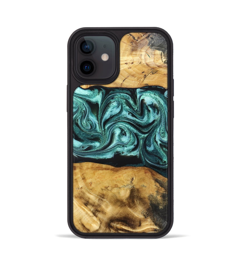 iPhone 12 Wood Phone Case - Osman (Green, 832151)