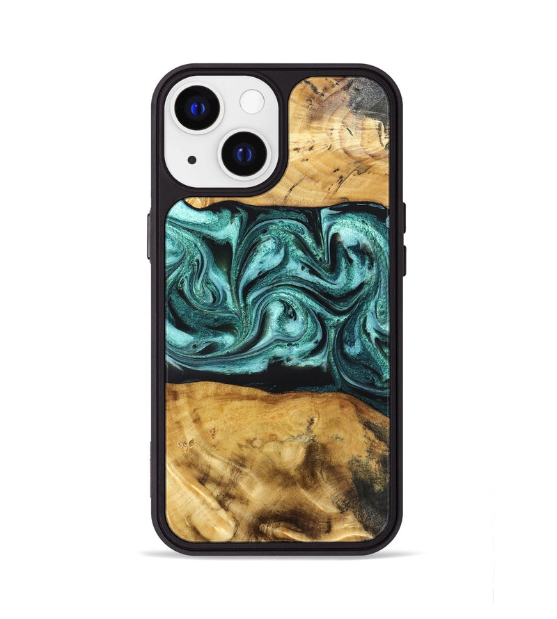 iPhone 13 Wood Phone Case - Osman (Green, 832151)