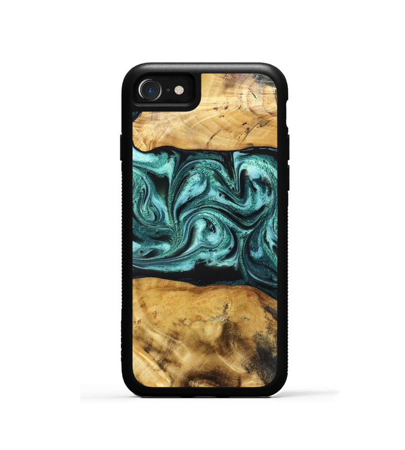 iPhone SE Wood Phone Case - Osman (Green, 832151)