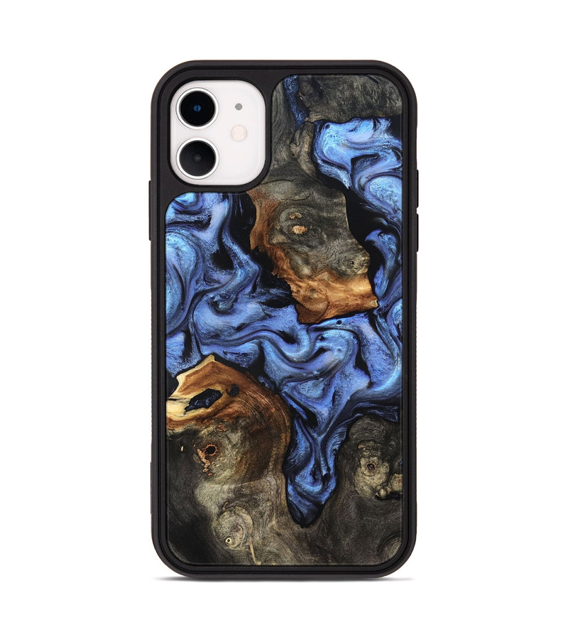 iPhone 11 Wood Phone Case - Zhuri (Blue, 832152)