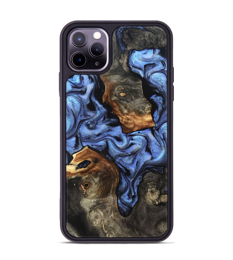 iPhone 11 Pro Max Wood Phone Case - Zhuri (Blue, 832152)