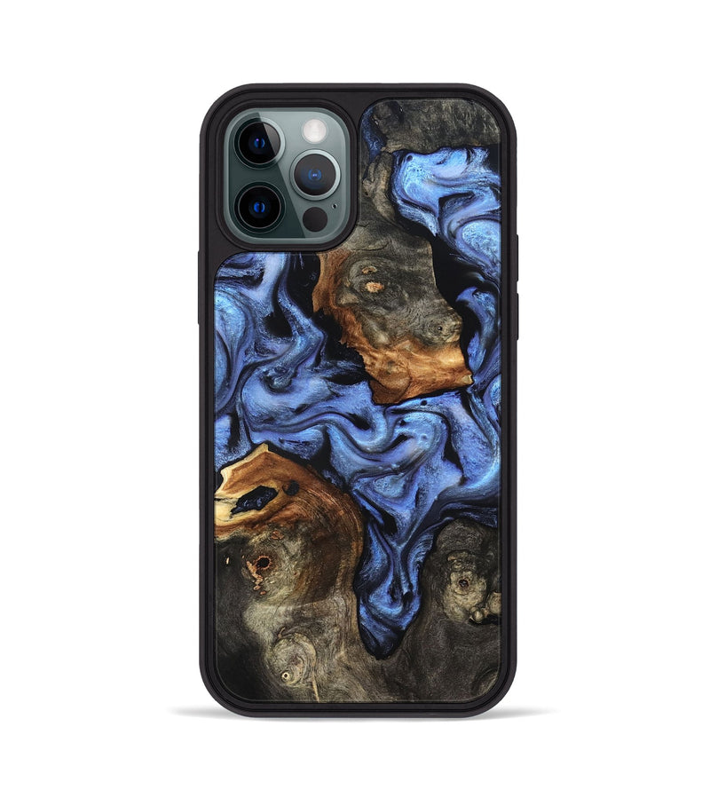 iPhone 12 Pro Wood Phone Case - Zhuri (Blue, 832152)