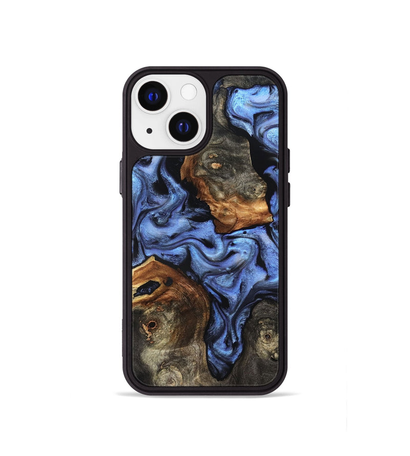 iPhone 13 mini Wood Phone Case - Zhuri (Blue, 832152)
