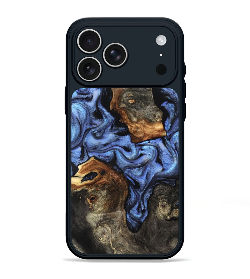 iPhone 17 Pro Max Wood Phone Case - Zhuri (Blue, 832152)