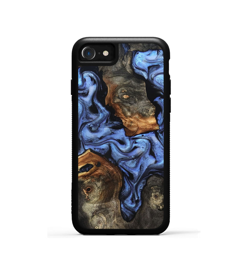 iPhone SE Wood Phone Case - Zhuri (Blue, 832152)