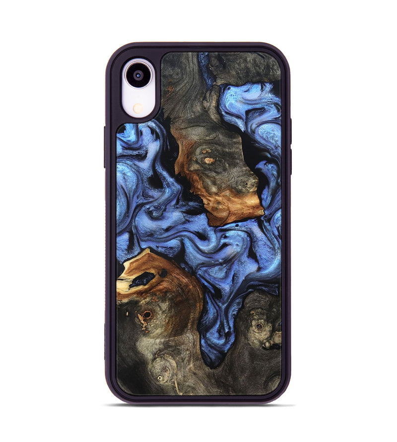 iPhone Xr Wood Phone Case - Zhuri (Blue, 832152)